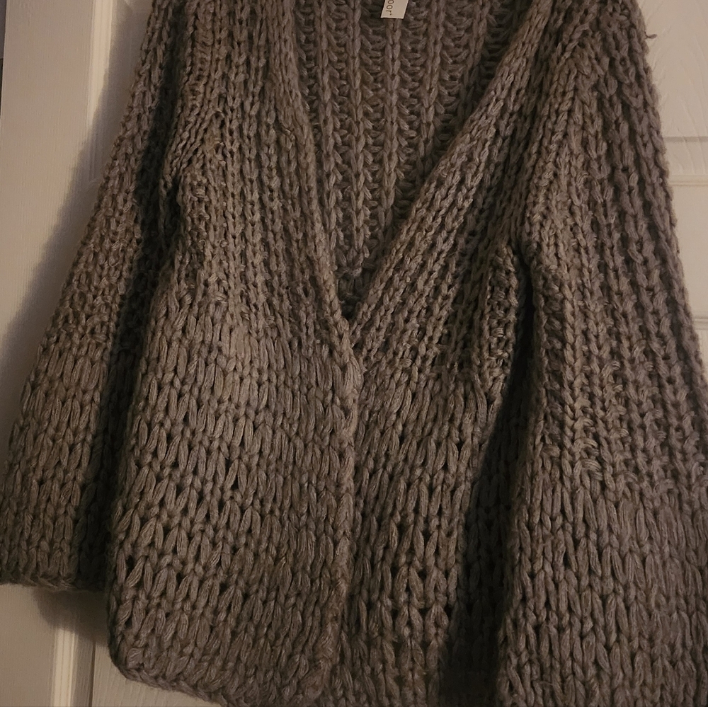 Chunky Knit Gray Sweater